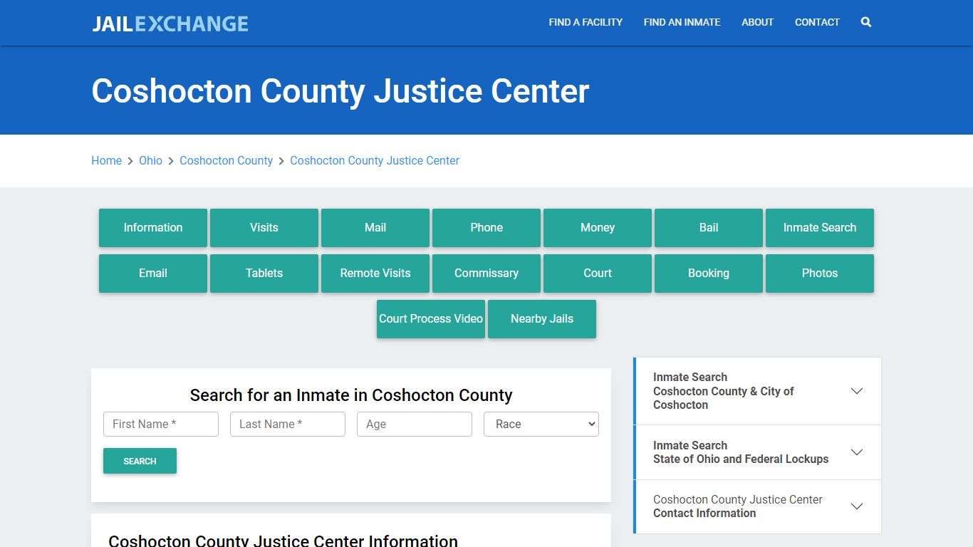 Coshocton County Justice Center - Jail Exchange